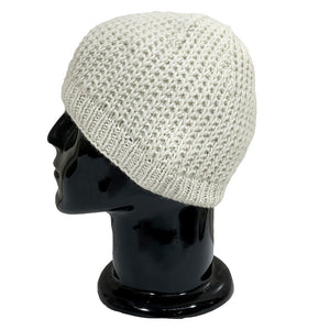 Wool Cap | Unisex | 100% Wool |Ivory - Mojopanda Organic Store