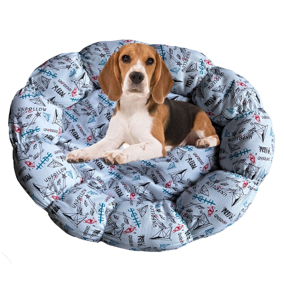 Dog Bed | Round Shap | Pet Bedding - Mojopanda Organic Store