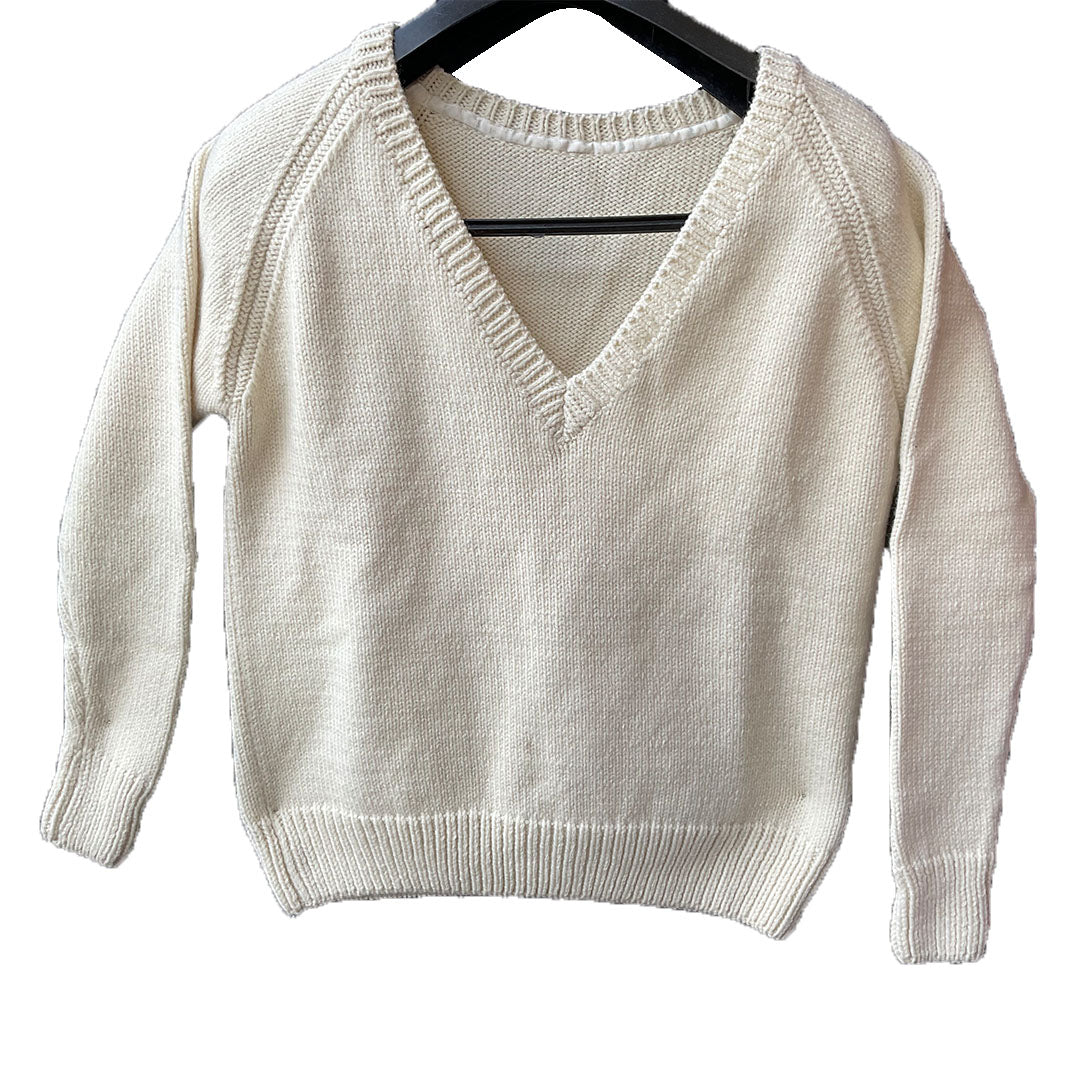 Men Pullover - V Neck | 100% Organic Wool - Mojopanda Organic Store