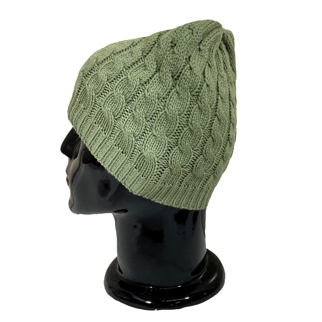 Wool Cap | Unisex | 100% Wool | Leafy Green - Mojopanda Organic Store