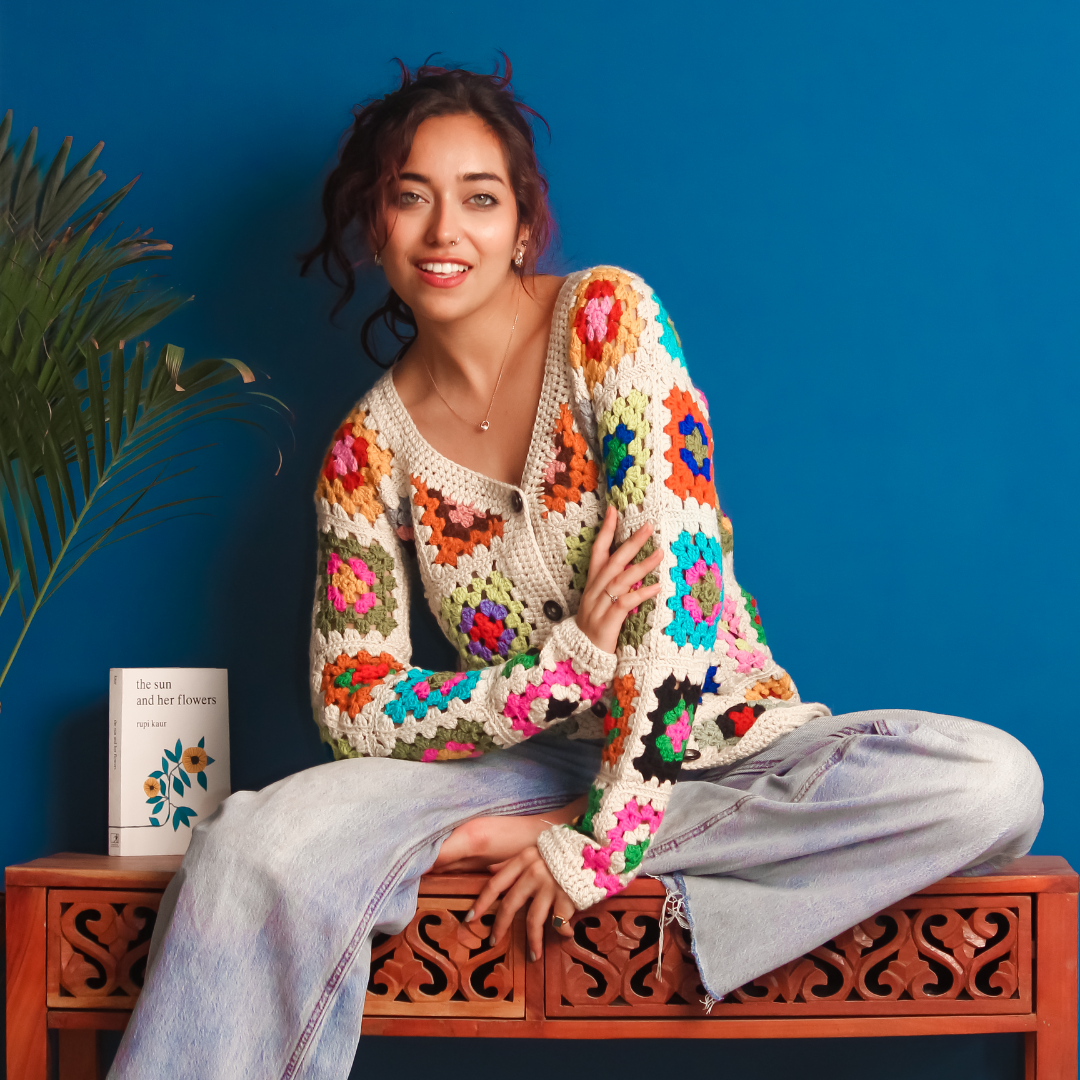 Nanami Woolen Cardigan – Elegant, Sophisticated, Handknitted - Mojopanda Organic Store