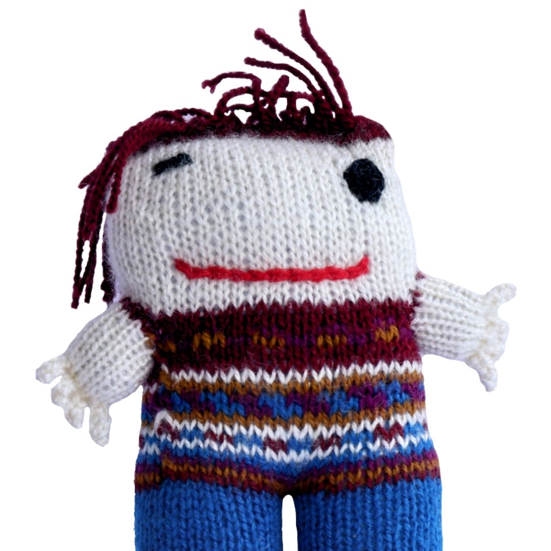 Knitted Punk Toy :-The Hand Knitted Stuffed/Plush/Soft Toy | 100% Organic | Health-pro - Mojopanda Organic Store