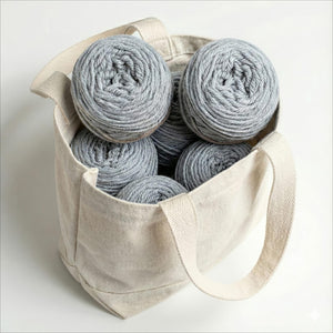 Bio Indlana Organic Wool Hand Knitting Yarn 4/8 NM Ultimate Gray - Mojopanda Organic Store