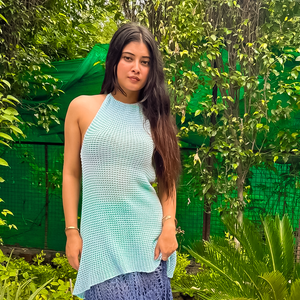 Lorna Crochet Top – Eco-Friendly Handknitted Summer Essential for Women - Mojopanda Organic Store