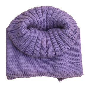 Neck Warmers & Mufflers | Purple Haze | 100% Organic Wool | For Men & Women - Mojopanda Organic Store