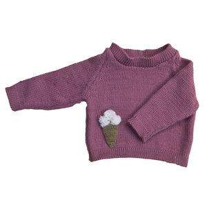 Organic Wool | Pullover | Nimbus | Size- 1 month - Mojopanda Organic Store