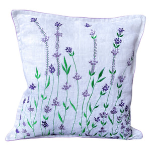 Cushion Cover with Embroidery| 100% hemp fabric - Mojopanda Organic Store