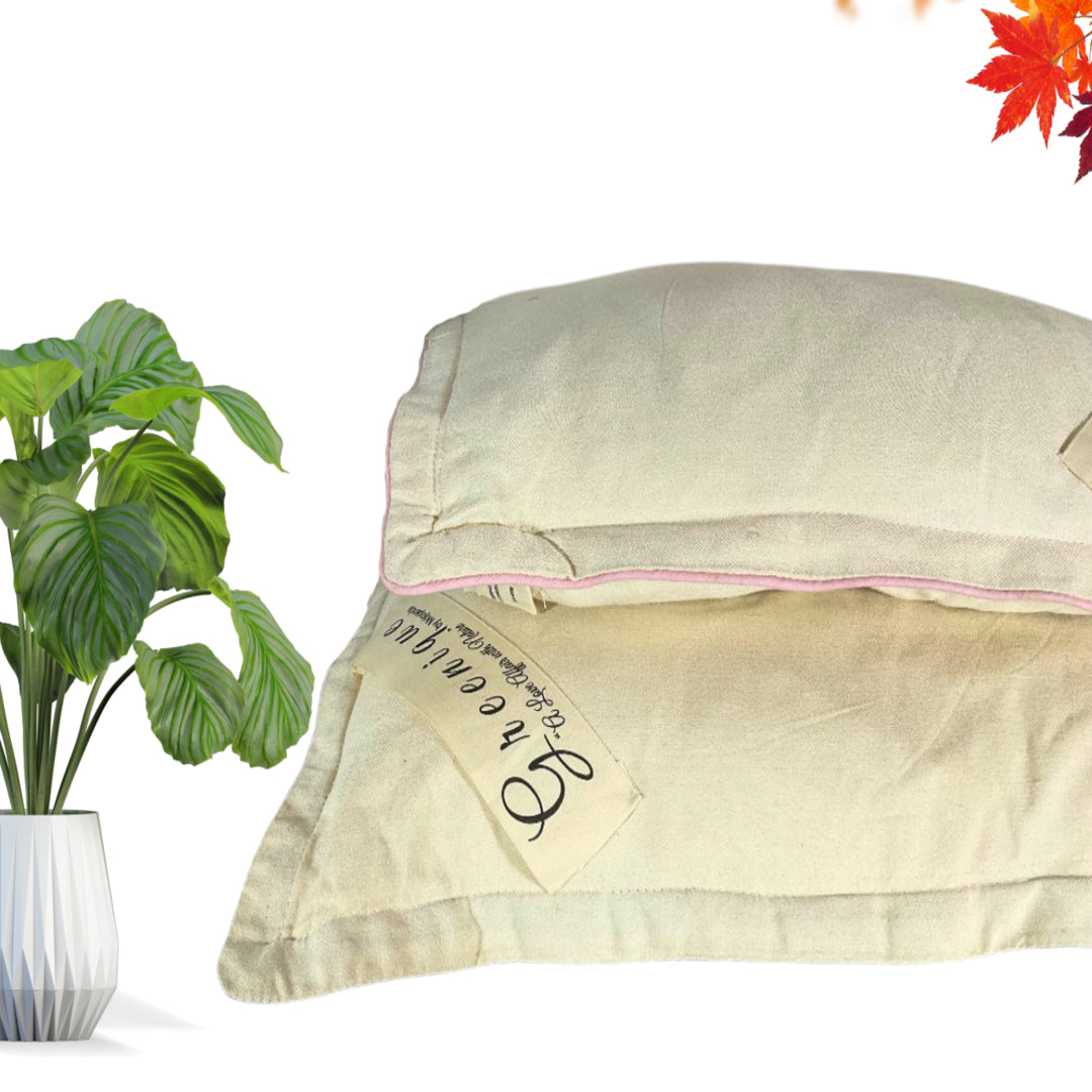 Eri Silk Pillow with Wool Infill - Mojopanda Organic Store