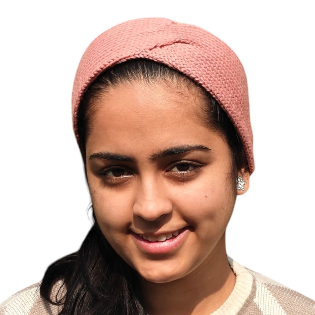 100% Wool Knitted Headband – Dark Salmon | 4/8 Nm Description
