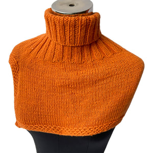 Neck Warmers & Mufflers | Tomato Cream | 100% Organic Wool | For Women - Mojopanda Organic Store