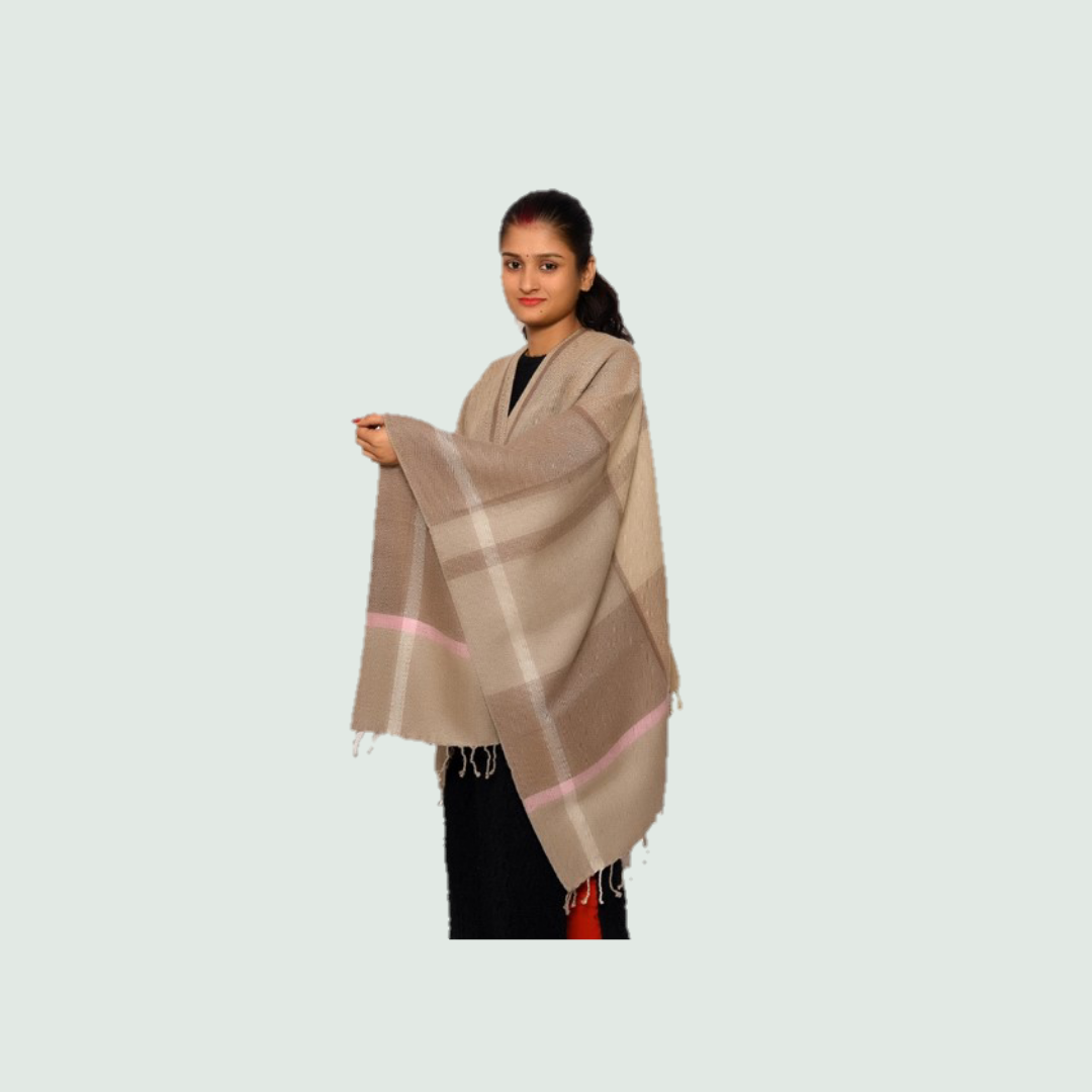 Wool Silk Poncho / Shawls | For Women - Mojopanda Organic Store