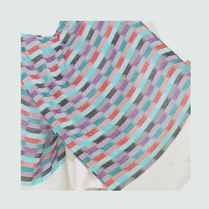Multicolor Striped Stole | 100% Wool - Mojopanda Organic Store