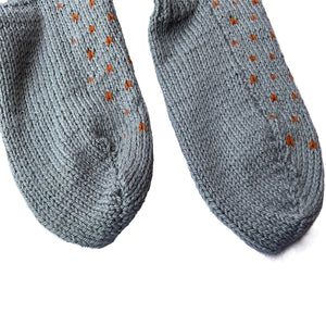 Organic Wool | Socks For Men & Women | Ultimate Grey & Tomato Cream - Mojopanda Organic Store
