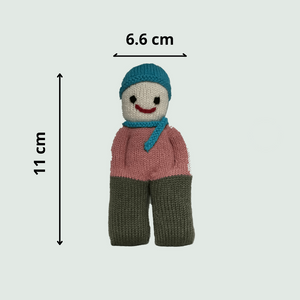 Mr. Happy - The Doll Hand Knitted Stuffed/Plush/Soft Toy | 100% Organic | Health-pro - Mojopanda Organic Store