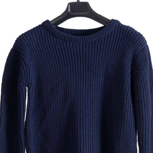 Pullover Round Neck - Mid Night Blue | For Men | 100% Organic Wool - Mojopanda Organic Store