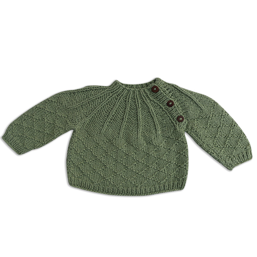 Organic Wool | Pullover | Mint Green - Mojopanda Organic Store