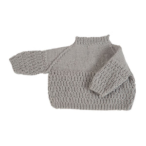 Organic Wool | Pullover | Ultimate Grey - 0-1 Months - Mojopanda Organic Store
