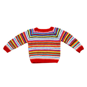 Organic Wool | Pullover | Multi Color - 3 years - Mojopanda Organic Store