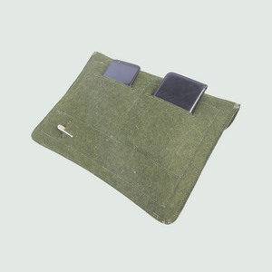 Green Laptop Sleeves/Cover | 100% Organic Wool - Mojopanda Organic Store