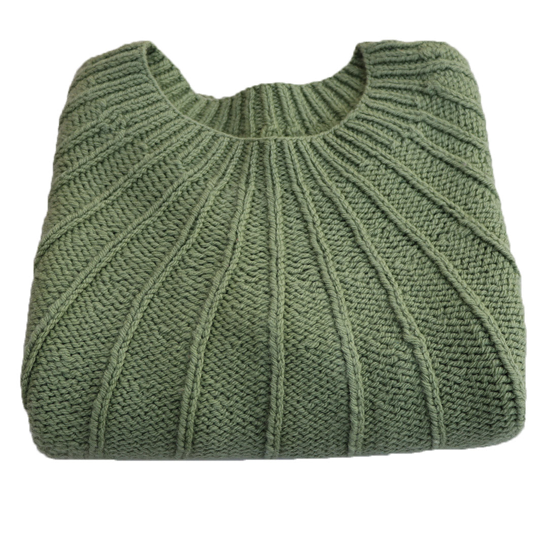 Pullover Round Neck - Peppermint Green | For Women | 100% Organic Wool