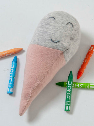 Ice Cream Multicolor Knitted Stuffed/Plush/Soft Toy | 100% Premium Cotton - Mojopanda Organic Store