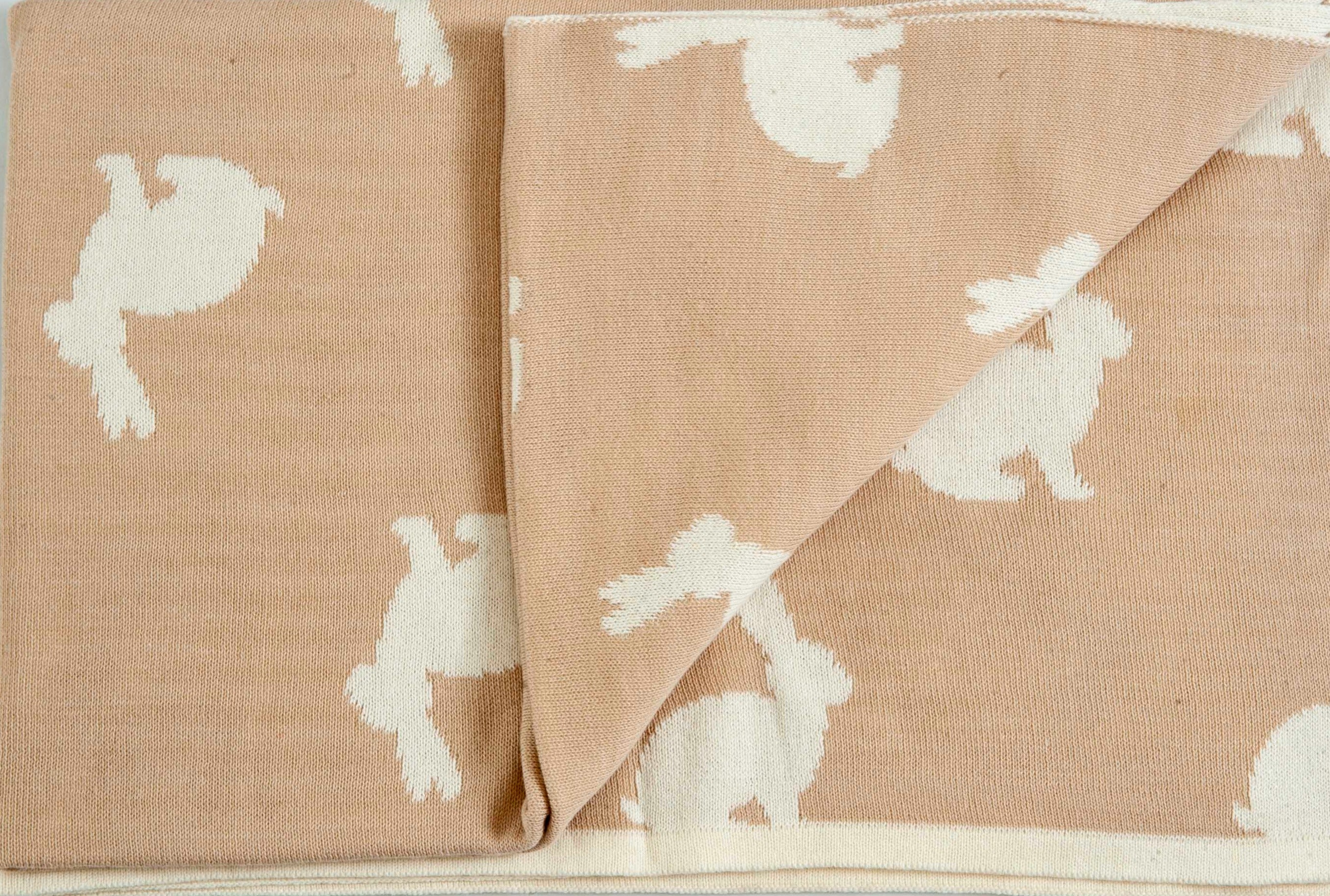 Knitted AC Blanket/Quilt for Baby I 100% Cotton I Reversible - Mojopanda Organic Store