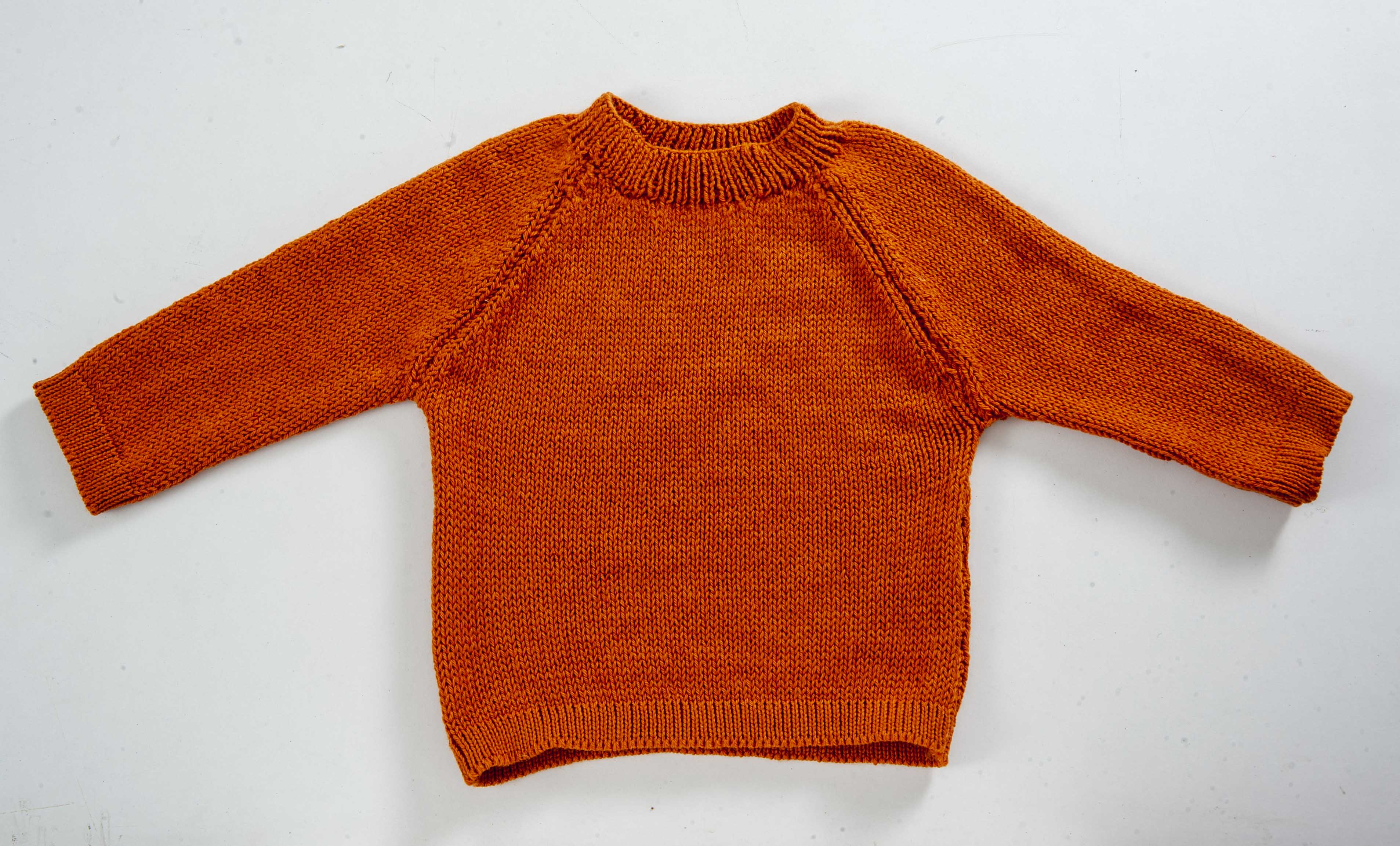 Organic Wool | Pullover |Tomato Cream | Size-5 years - Mojopanda Organic Store