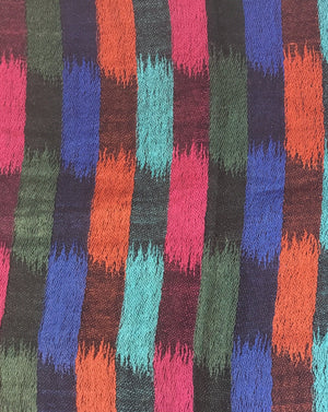 Multicolor Striped Stole | 100% Wool - Mojopanda Organic Store