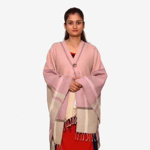 Wool Silk Poncho / Shawls | For Women - Mojopanda Organic Store