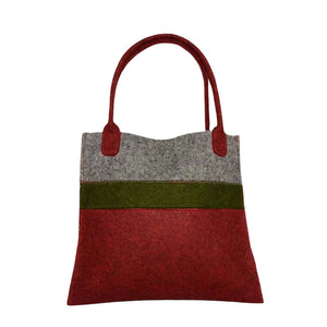 Red-Green-Organic-wool-felt-Tote-Bag
