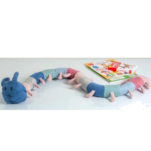 Snake Knitted Multicolor Stuffed/Plush/Soft Toy | 100% Premium Cotton - Mojopanda Organic Store