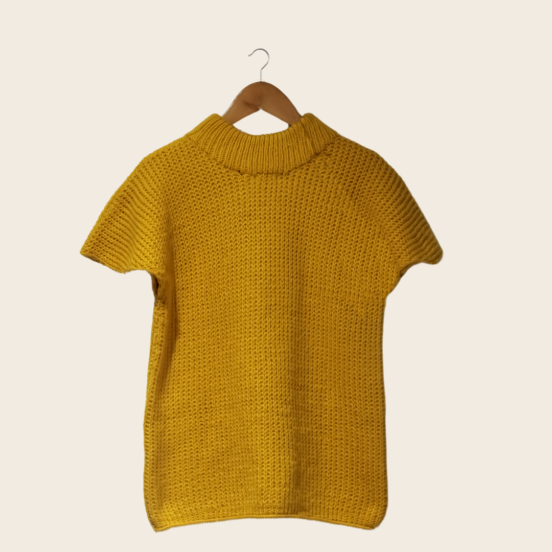 Akira Woolen Top – Bright, Light, and Elegant Handknitted Wool - Mojopanda Organic  Store