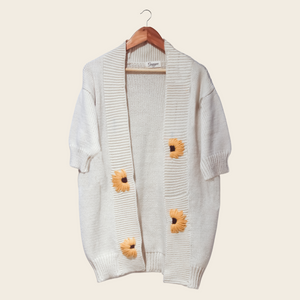 Hana Cardigan –Handknitted Elegance for Modern Women - Mojopanda Organic  Store