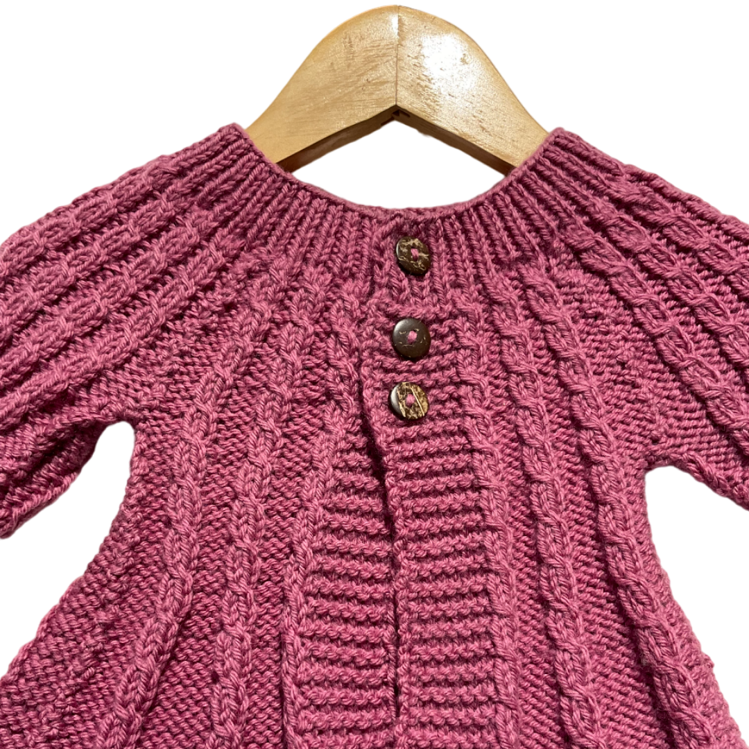 Cardigan | 100% Pure Wool | For Babies | Size - 1 Month - Mojopanda Organic  Store