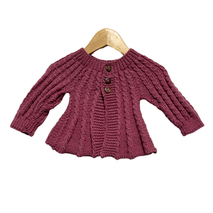 Cardigan | 100% Pure Wool | For Babies | Size - 1 Month - Mojopanda Organic  Store
