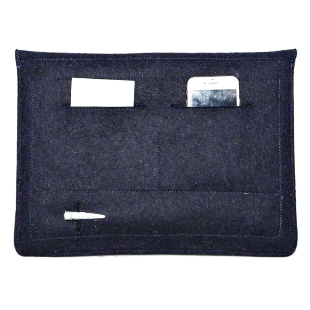 Grey Laptop Sleeves/Cover | 100% Organic Wool - Mojopanda Organic  Store