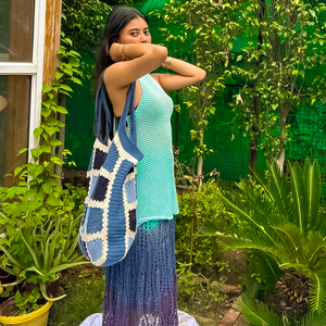 Cara Tote Bag – Handknitted Eco-Friendly Crochet Tote for Women | Timeless Design - Mojopanda Organic  Store