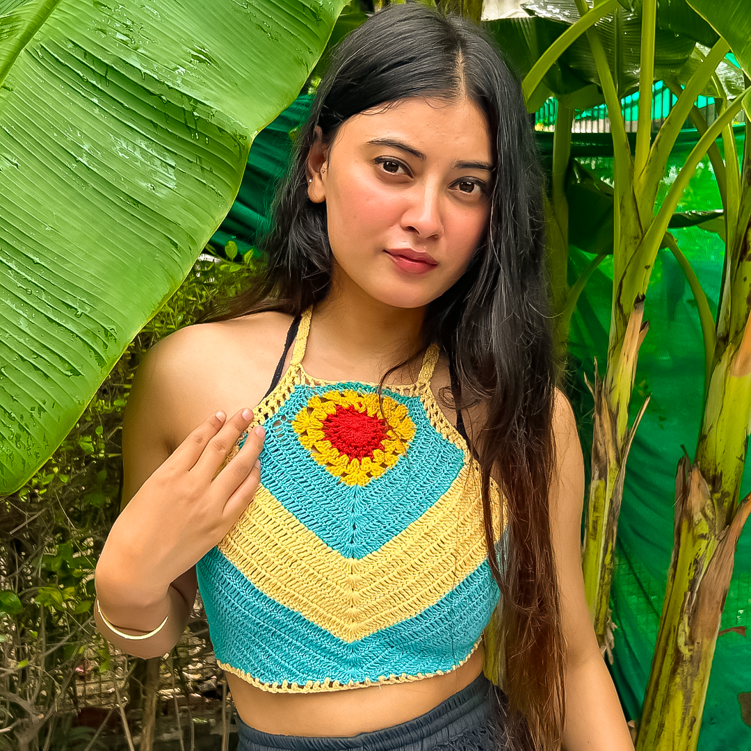 Ailsa Top – Handknitted Eco-Friendly Crochet Top for Women | Timeless Design - Mojopanda Organic  Store