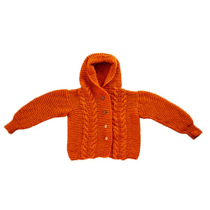 Organic Wool  |  Hoody | Chambray | Size- 2 years - Mojopanda Organic  Store