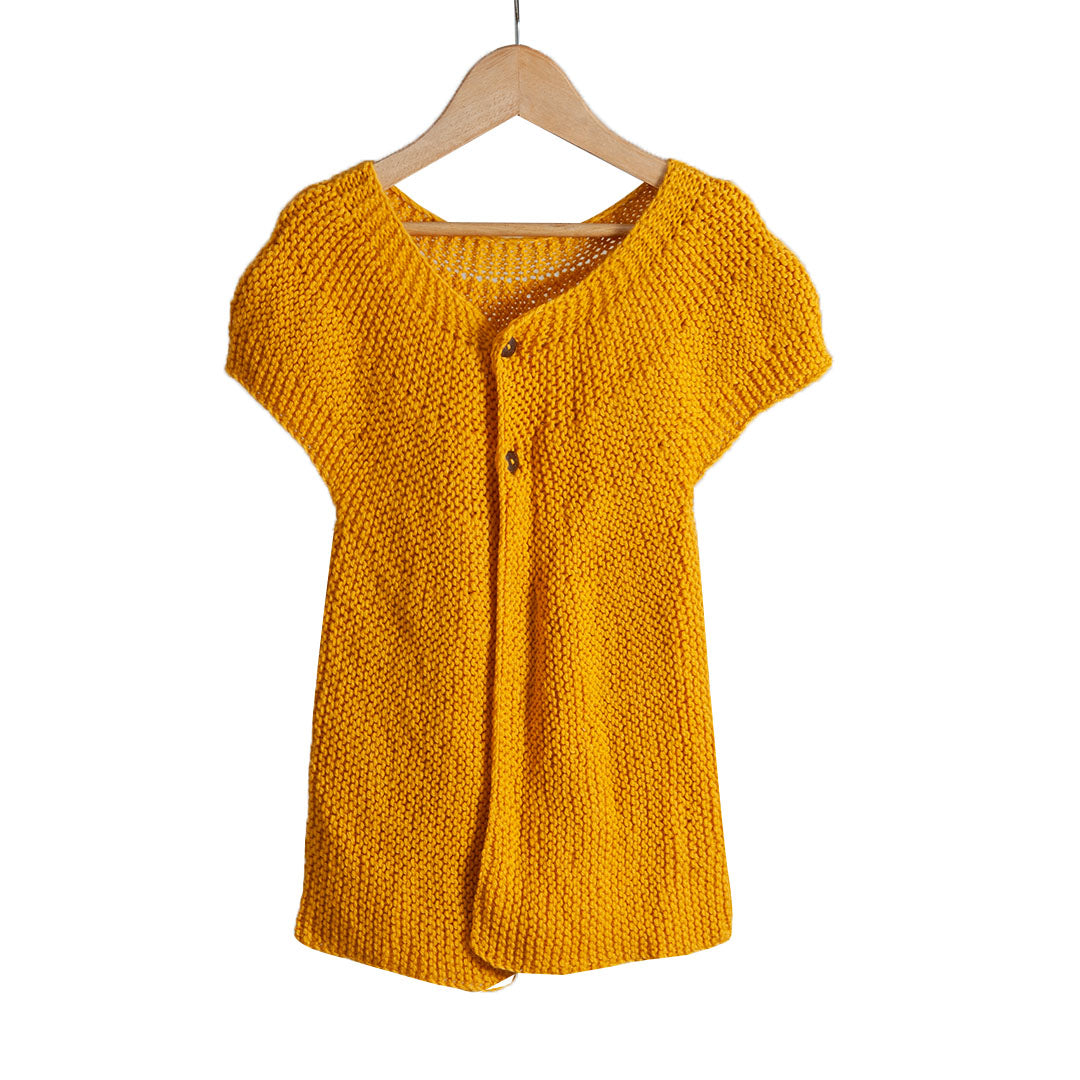Frock Olive Green, Mustard Yellow & Classic Rose  | For Baby Girl | 100% Organic Wool | Size-3 Years - Mojopanda Organic  Store