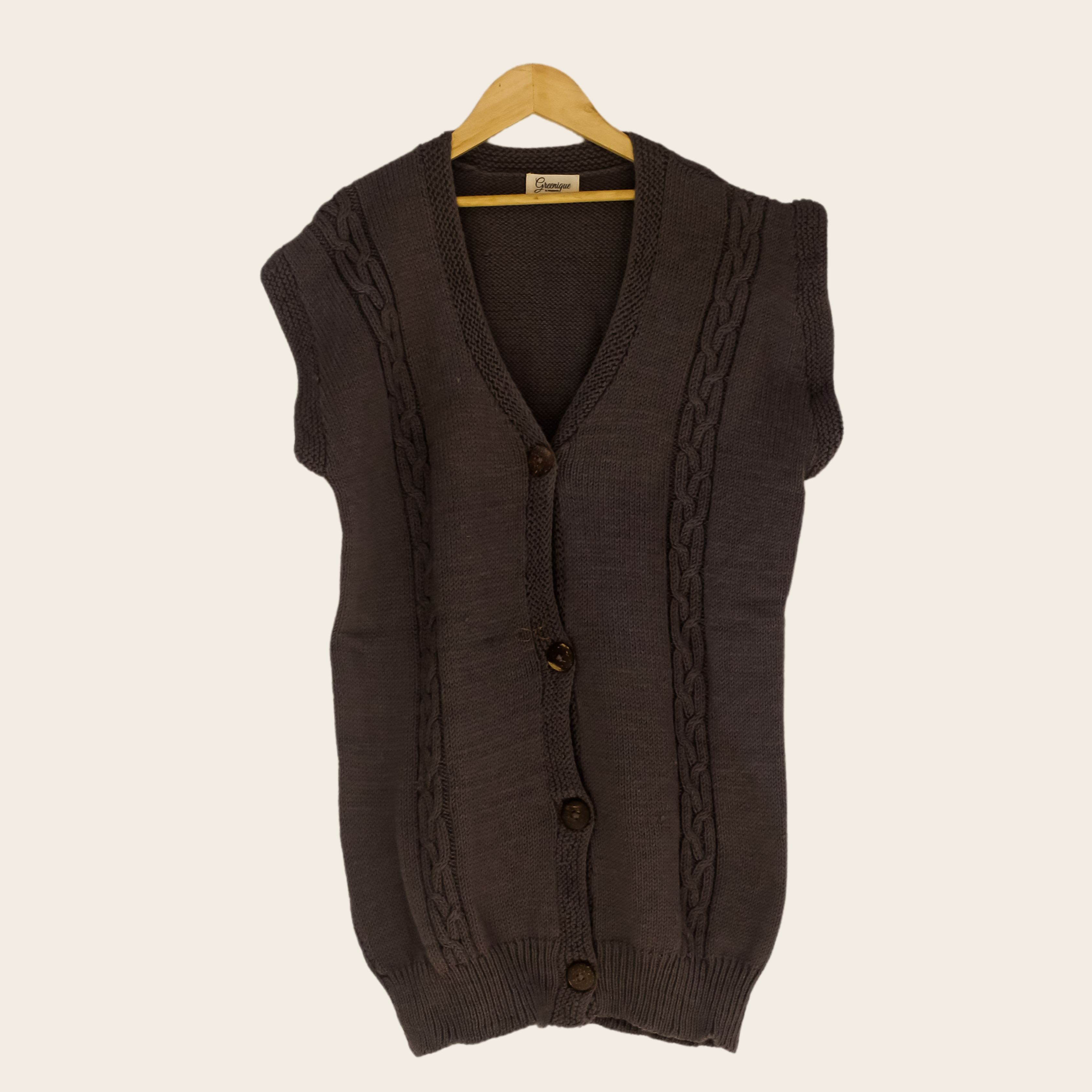 Terrain  Cardigan  for Men – Eco-Friendly Handknitted Minimal Sweater - Mojopanda Organic  Store