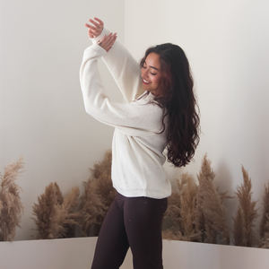 Yuki Pullover – Handknitted Winter Elegance for Modern Women - Mojopanda Organic  Store