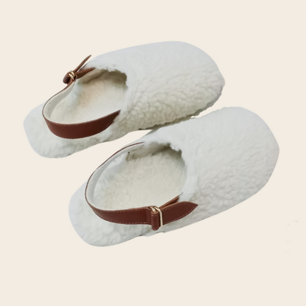 Snow Mouse Slippers – Natural Wool, Skin-Friendly, Cute & Trendy Footwear