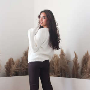 Yuki Pullover – Handknitted Winter Elegance for Modern Women - Mojopanda Organic  Store