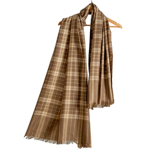 Woolen Stoles & Shawls | Beige| 100x200 Cm| - Mojopanda Organic  Store