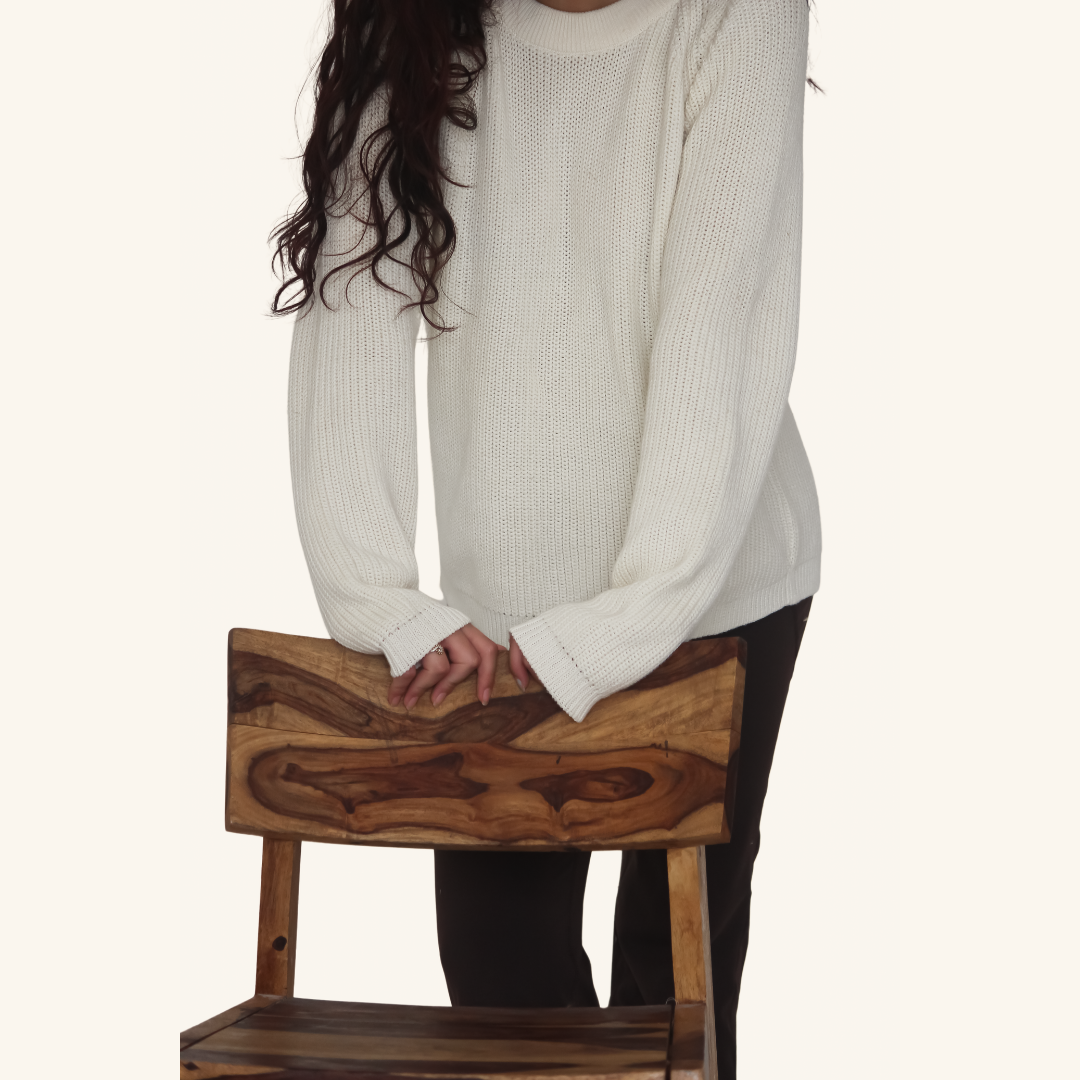 Yuki Pullover – Handknitted Winter Elegance for Modern Women - Mojopanda Organic  Store