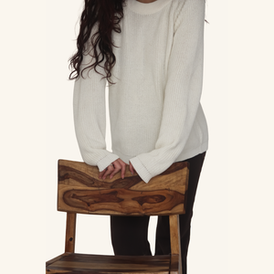 Yuki Pullover – Handknitted Winter Elegance for Modern Women - Mojopanda Organic  Store