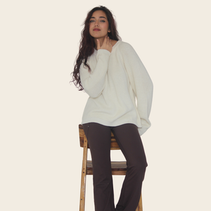 Yuki Pullover – Handknitted Winter Elegance for Modern Women - Mojopanda Organic  Store