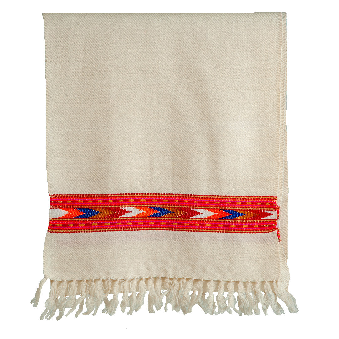 Woolen Muffler |Red & Brown | 35x180 CM | - Mojopanda Organic  Store