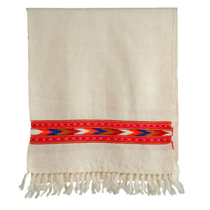 Woolen Muffler |Red & Brown | 35x180 CM | - Mojopanda Organic  Store